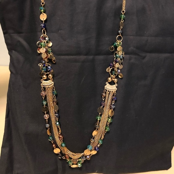 Multilayer Colorful Handmade Seed Beads Illusion Chain Bib Necklace - Picture 6 of 11